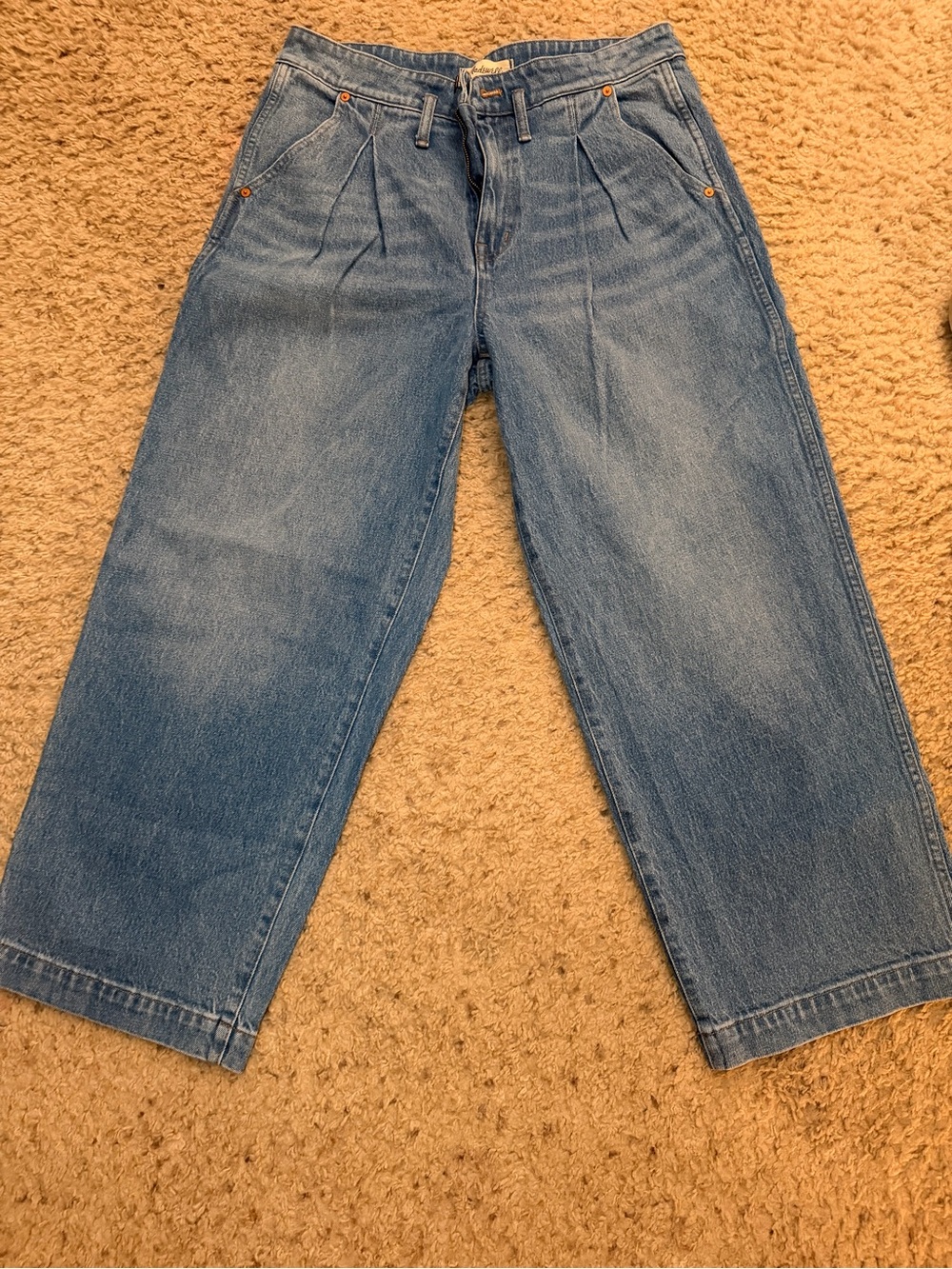 Madewell Light Blue Denim Jeans with High Waist